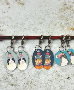 emma ball |cats stitch markers (copy)