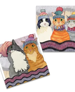 emma ball | woolly puffins mini card pack of 10 (copy)