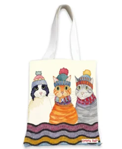 emma ball | woolly bears "bear with me" canvas bag (copy)