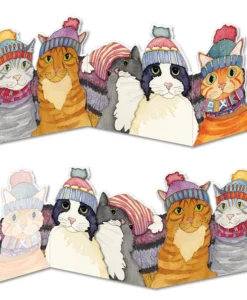 emma ball | the whole gang cats greeting card (copy)