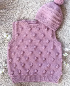 bryn vest & hat lf66 | lisa f knitting pattern dk (copy)