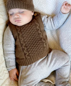 noa vest and hat bc147 | lisa f knitting pattern 4 ply (copy)