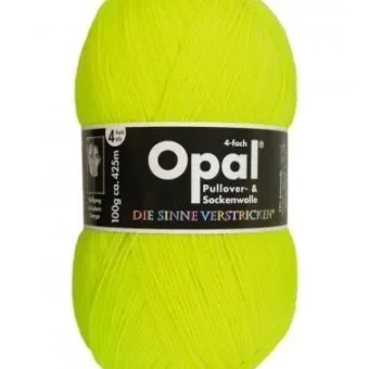 opal uni 4 ply sock | 100g ball 2012 neon yello