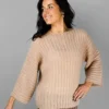 lacey blousey sweater & scarf whisper 8 ply mohair| knitting pattern 1414 (copy)
