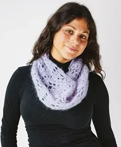 cosy beanie & scarf whisper 8 ply mohair| knitting pattern 1422 (copy)