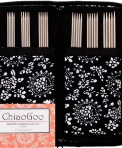 chiaogoo dpn sock set 6″(15cm) stainless steel