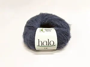 halo brushed baby alpaca | dk/8 ply granite 1060