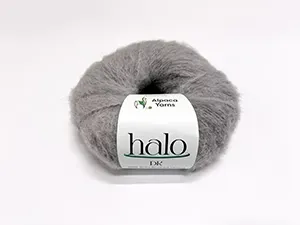 halo brushed baby alpaca | dk/8 ply granite 1060