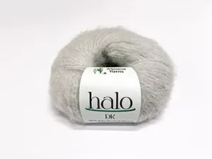 halo brushed baby alpaca | dk/8 ply silver 4112