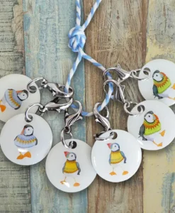 emma ball | stripey sheep crochet stitch markers (copy)