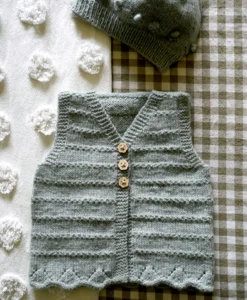 liberty vest and hat bc153 | lisa f knitting pattern 4 ply