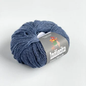 alpaca yarns indiecita easy wash 8ply | baby alpaca m66 denim melange
