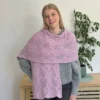 n1797 chaska alpaca air 12 ply rib & lace zig zag wrap| knitting pattern paper copy or pdf download