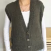 n1799 buttoned easy fit waistcoat| 12 ply knitting pattern paper copy or pdf download