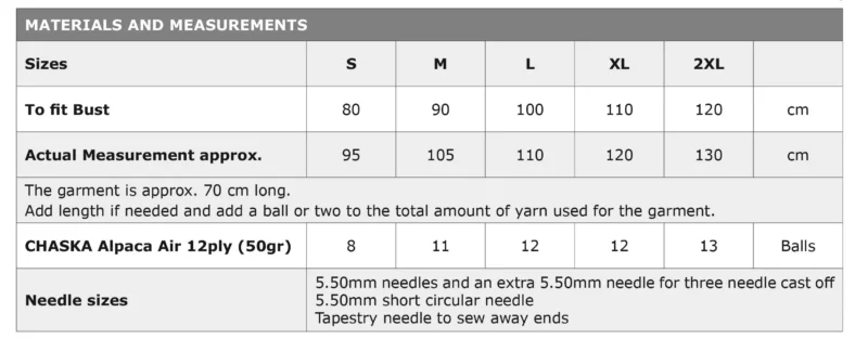n1801 | 12 ply knitting pattern paper copy or pdf download (copy)