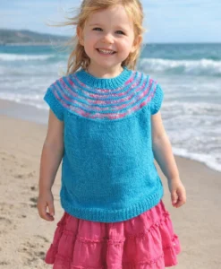 p444 vest with yoke | knitting pattern