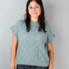 diamond lace sweateror halo 8 ply brushed alpaca knitting pattern 3304 (copy)