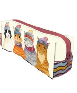 emma ball | cats in hats pencil case/notions pouch