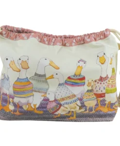 emma ball | dapper ducks drawstring bag