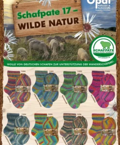 opal schafpate 17 "wild nature" 4 ply sock | 100g ball