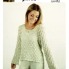 open knit sweater whisper 8 ply mohair| knitting pattern 1416 (copy)