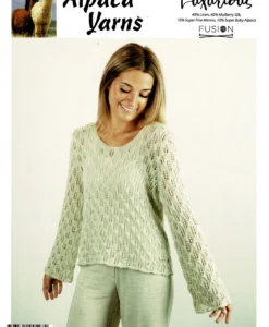 open knit sweater whisper 8 ply mohair| knitting pattern 1416 (copy)