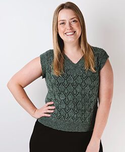 open knit sweater whisper 8 ply mohair| knitting pattern 1416 (copy)