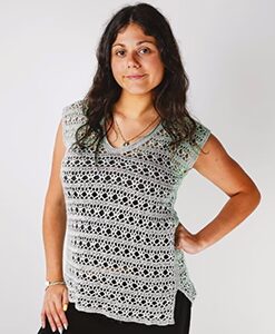 open knit sweater whisper 8 ply mohair| knitting pattern 1416 (copy)