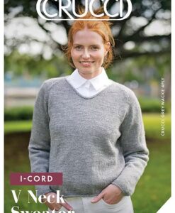elegant i cord sweater | crucci knitting pattern 2408 (copy)