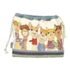 emma ball | seagulls in beanies drawstring bag