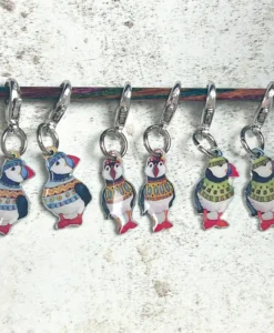 emma ball | stripey sheep crochet stitch markers (copy)