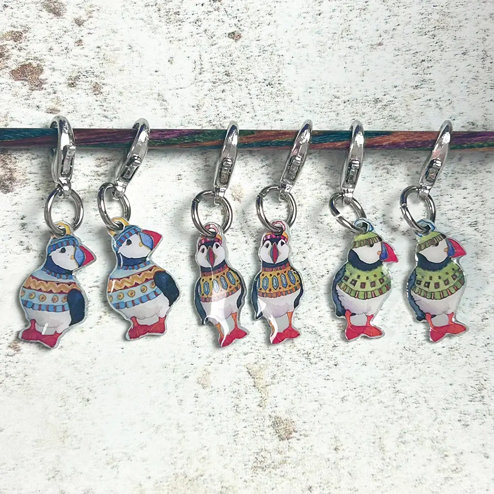 emma ball | stripey sheep crochet stitch markers (copy)