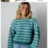 striped ridge sweater luxurious fusion 4 ply| knitting pattern 2024 (copy)